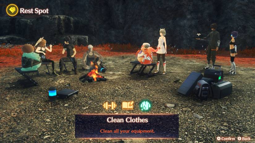 rest spot clean clothes xenoblade chronicles 3