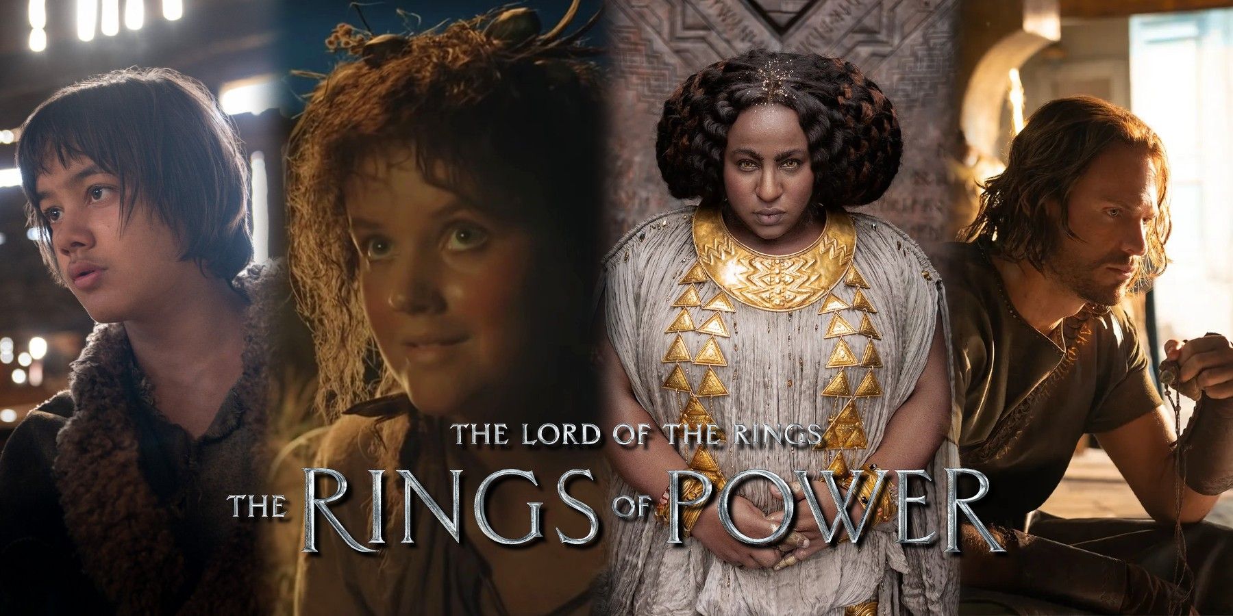 Lord of the Rings Rings of Power Markella Kavenagh Elanor Nori Brandyfoot Charlie Vickers Halbrand Tyroe Muhafidin Theo Sophia Nomvete Disa