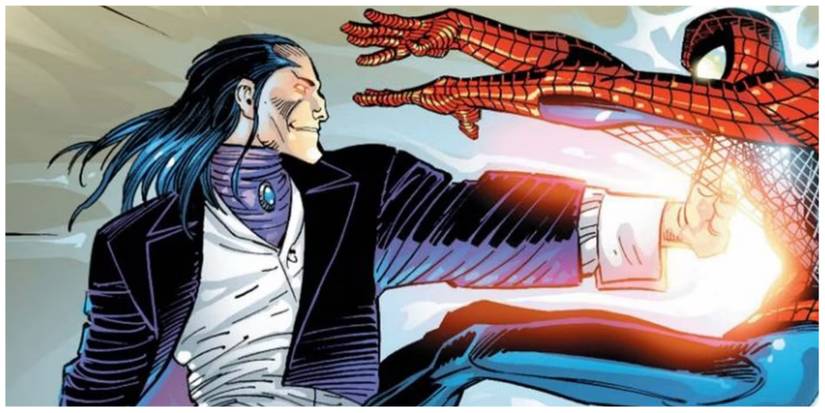 Spider-Man fighting Morlun