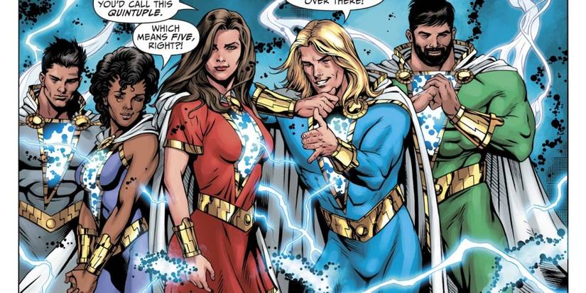 shazam family with captain marvel jr