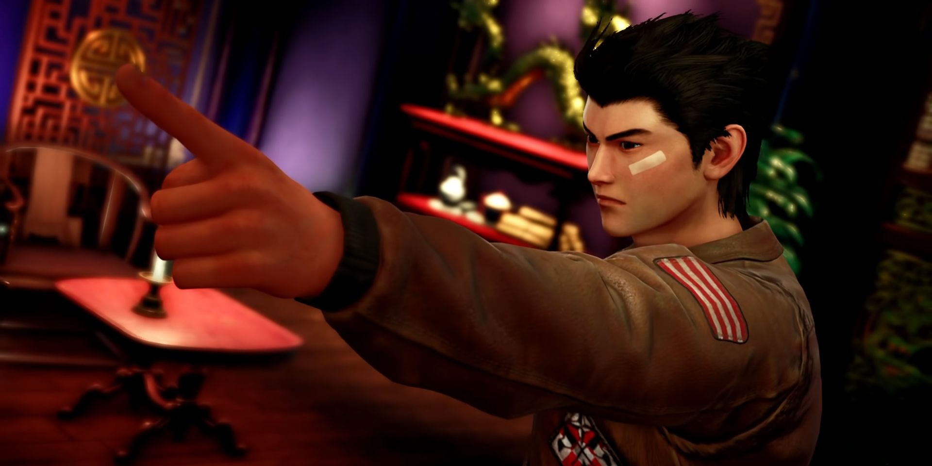 Ryo confronts Lan Di at the end of Shenmue 3