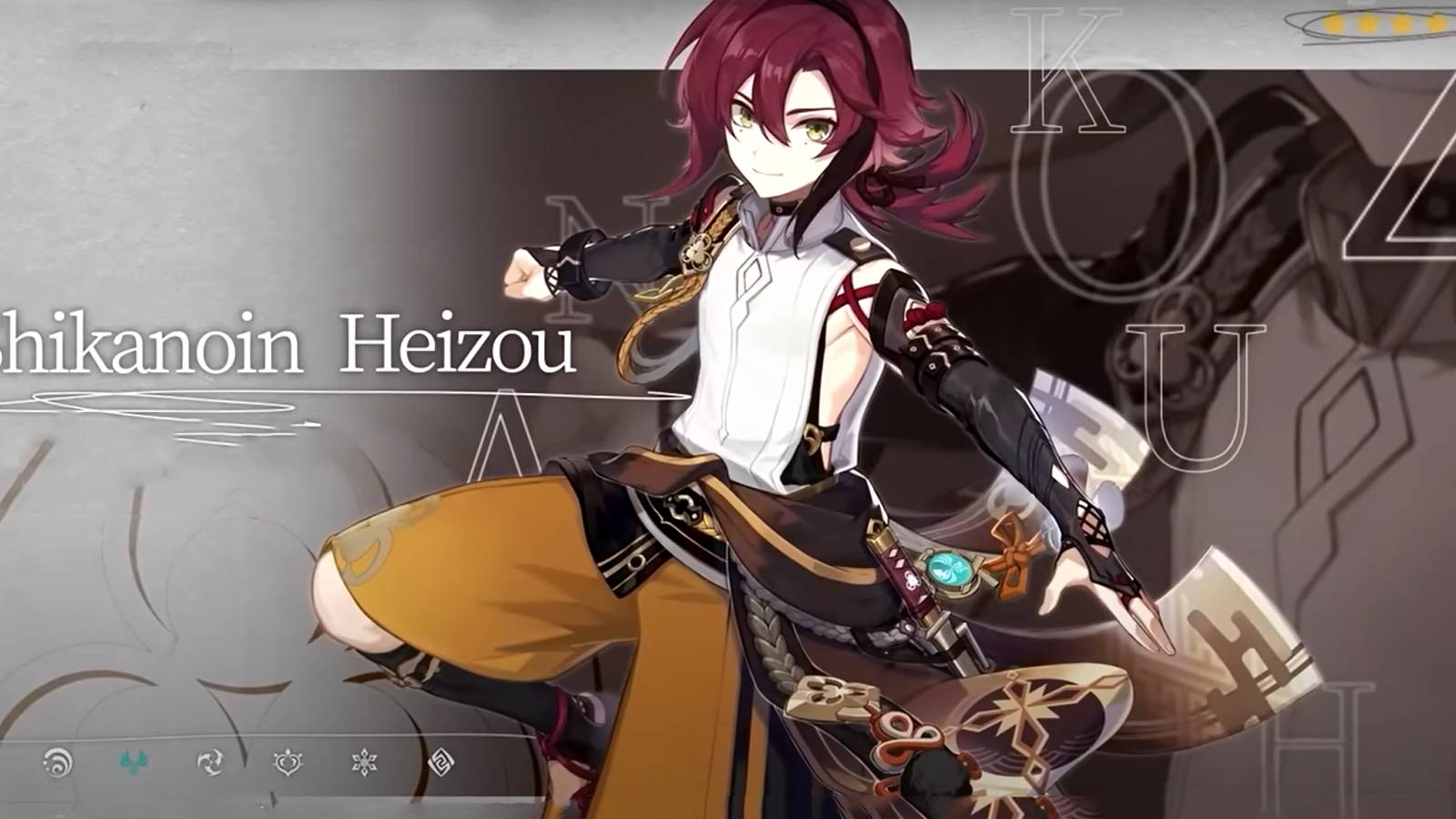 shikanoin heizou in genshin impact