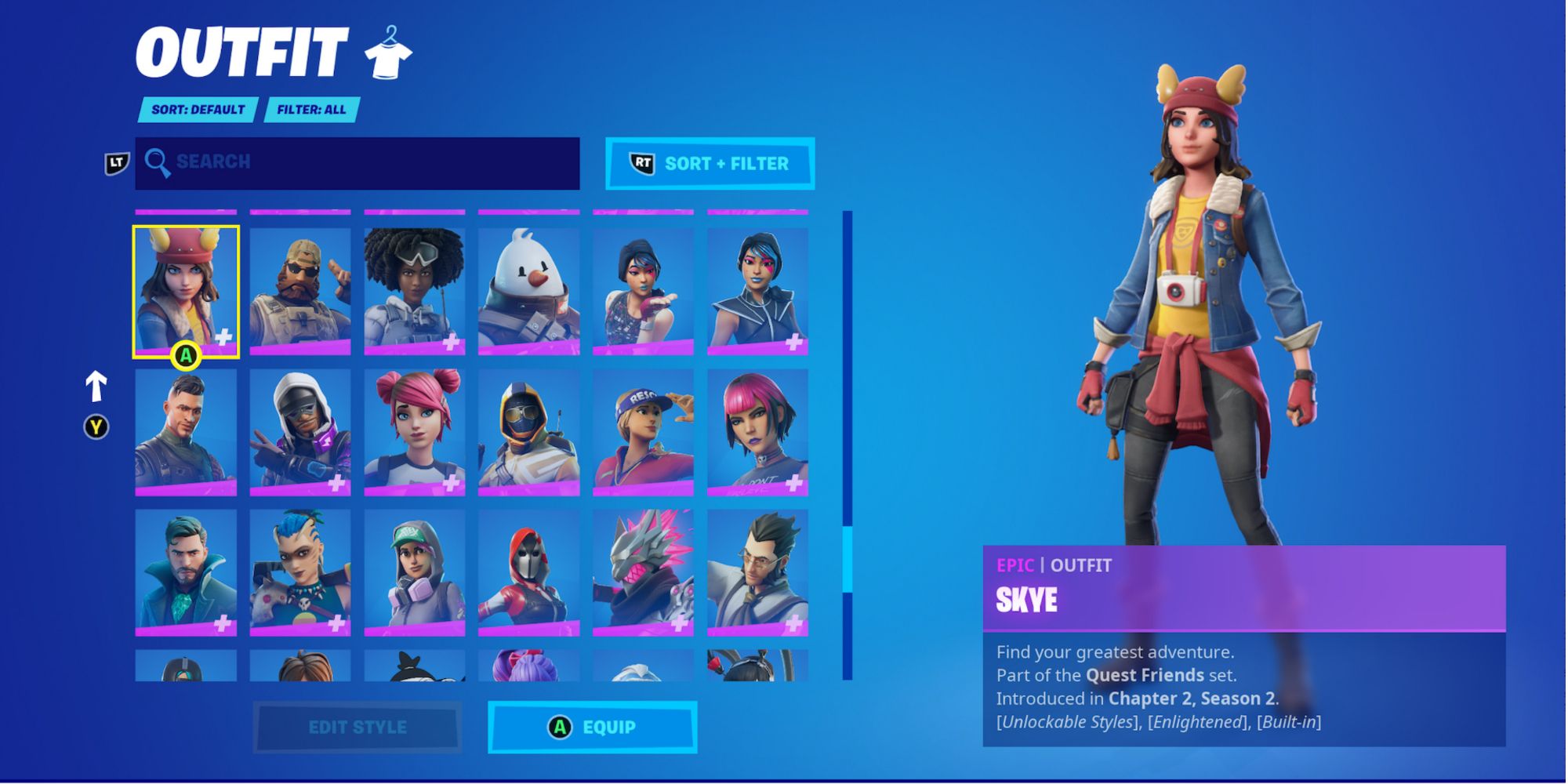 skye character ready for action in fortnite