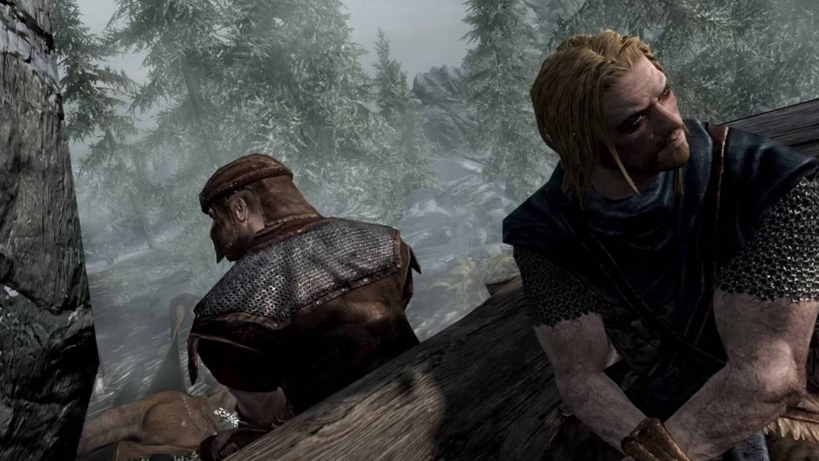 skyrim vanilla intro scene