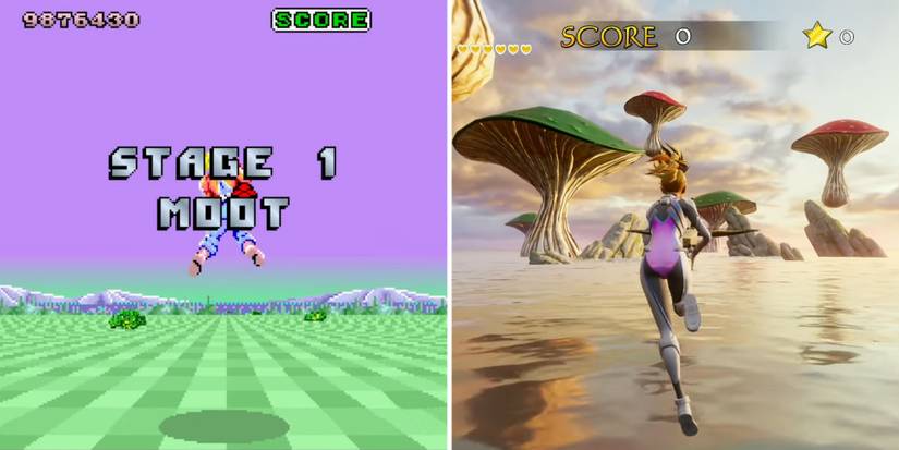 Space Harrier (1985) and Air Twister (2022)