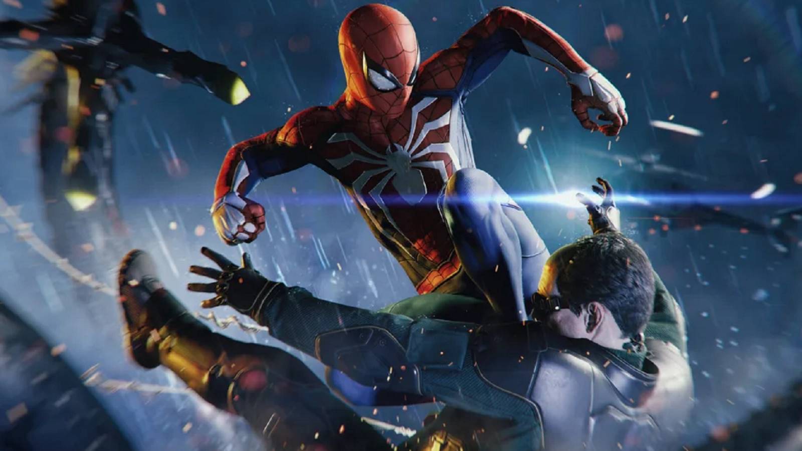 spider-man fighting dr octopus