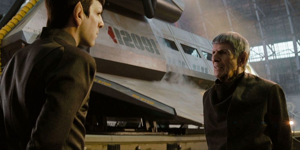 spock from the past meets spock from the future