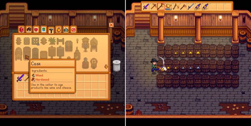 stardew valley casks opening