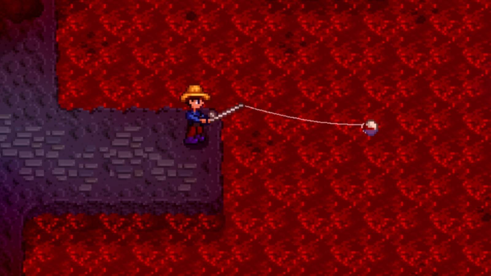 Stardew Valley Lava Eel Fishing