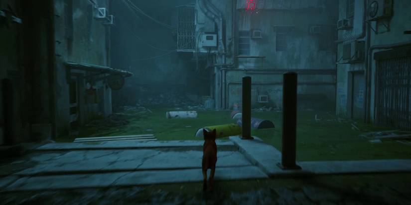 stray-chapter-2-dead-city-complete-guide-02-floating-barrels