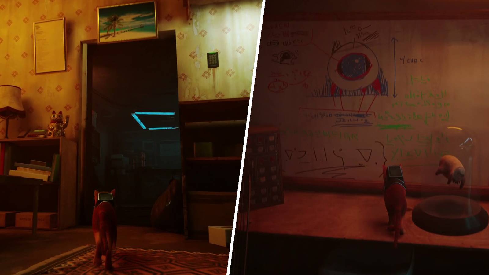 Doc's secret lab in Chapter 6 of Stray