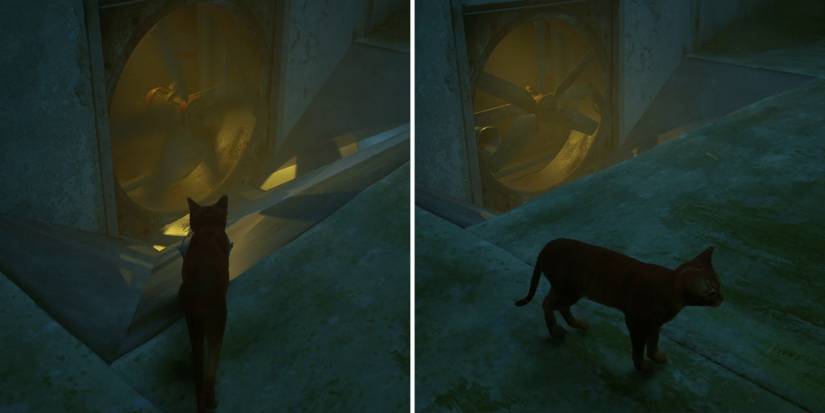 stray-how-to-stop-the-fan-02-fan-blocked-with-bucket