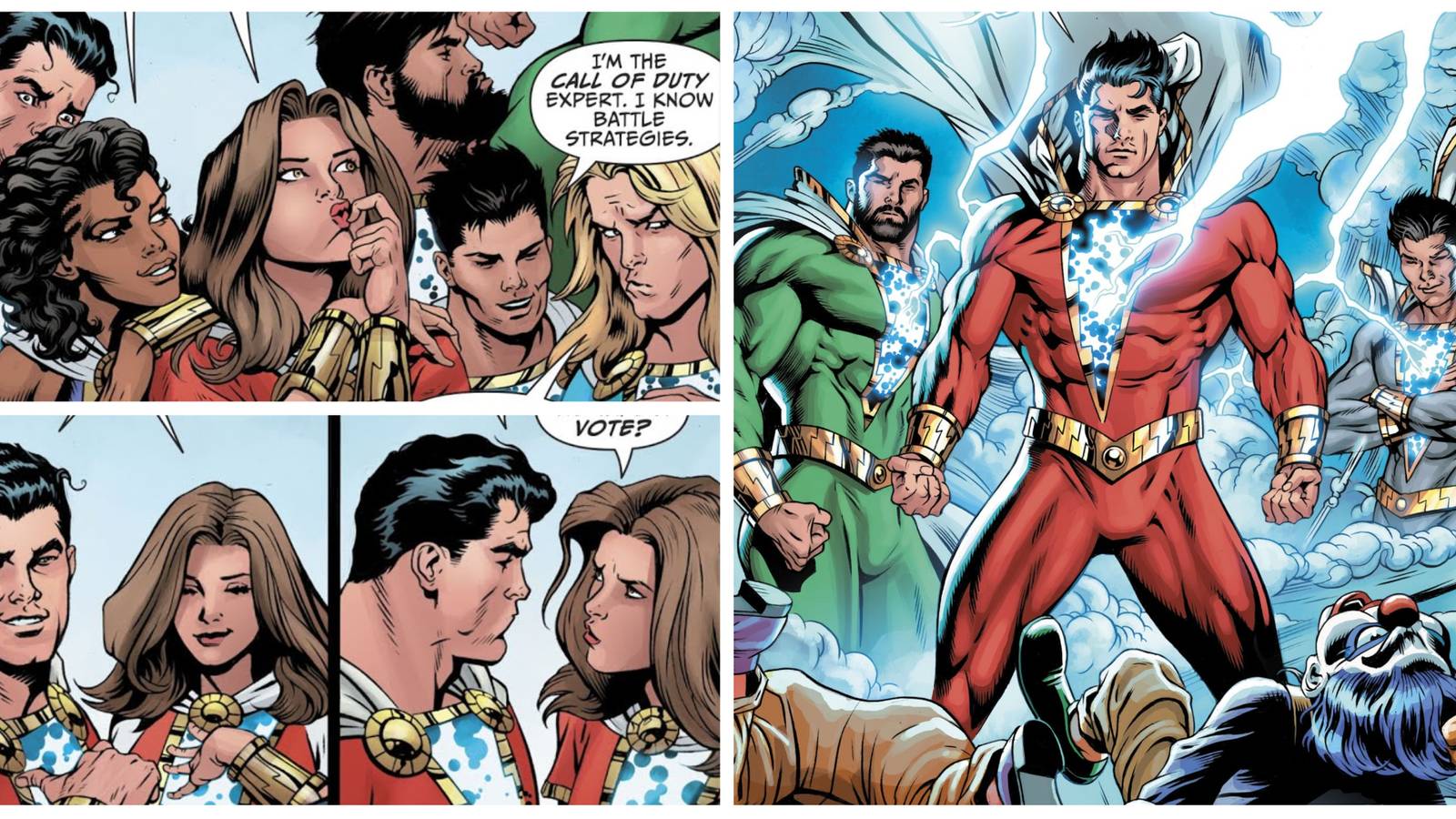 all members of the shazam family comic