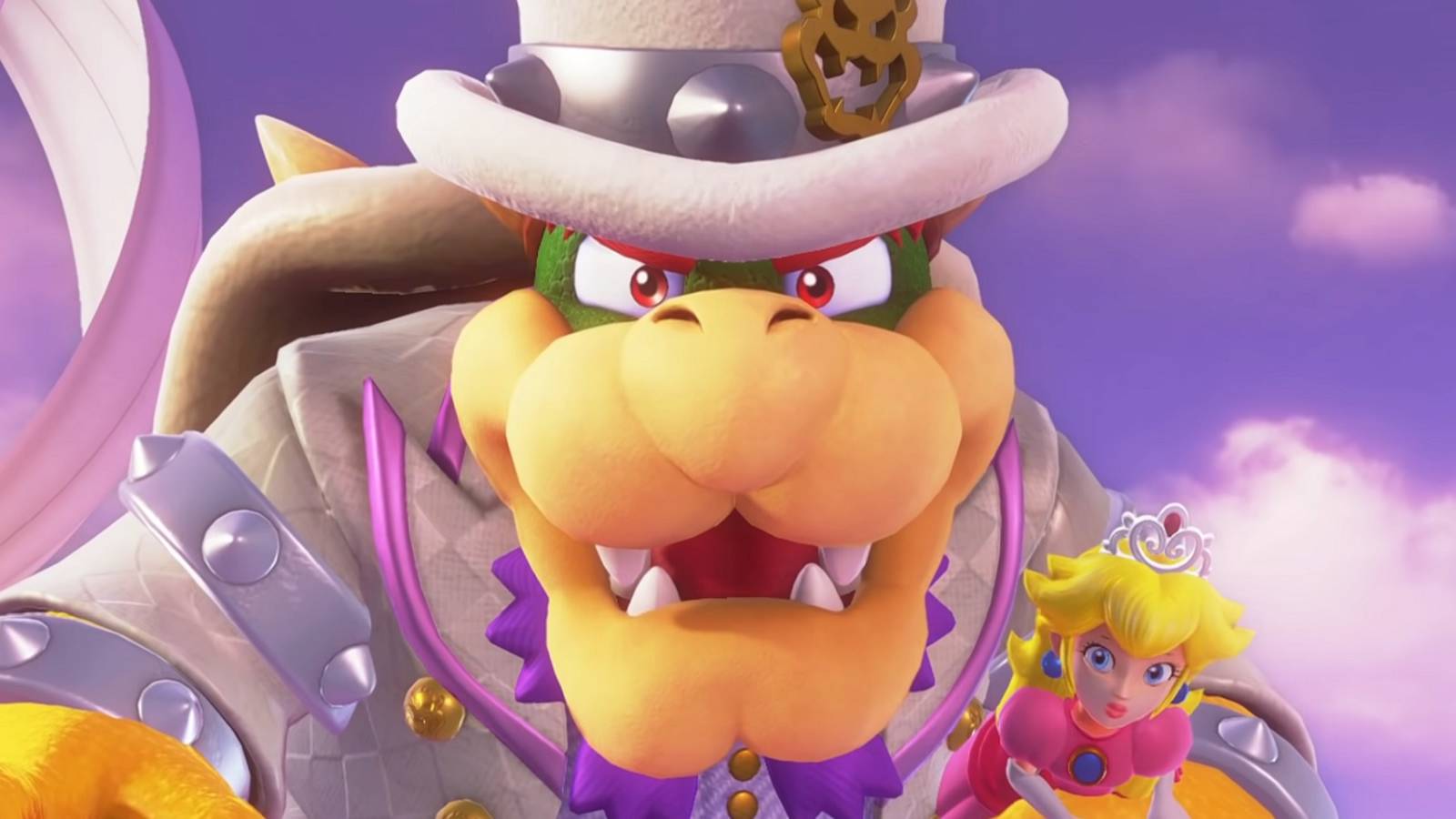 super mario odyssey bowser and peach