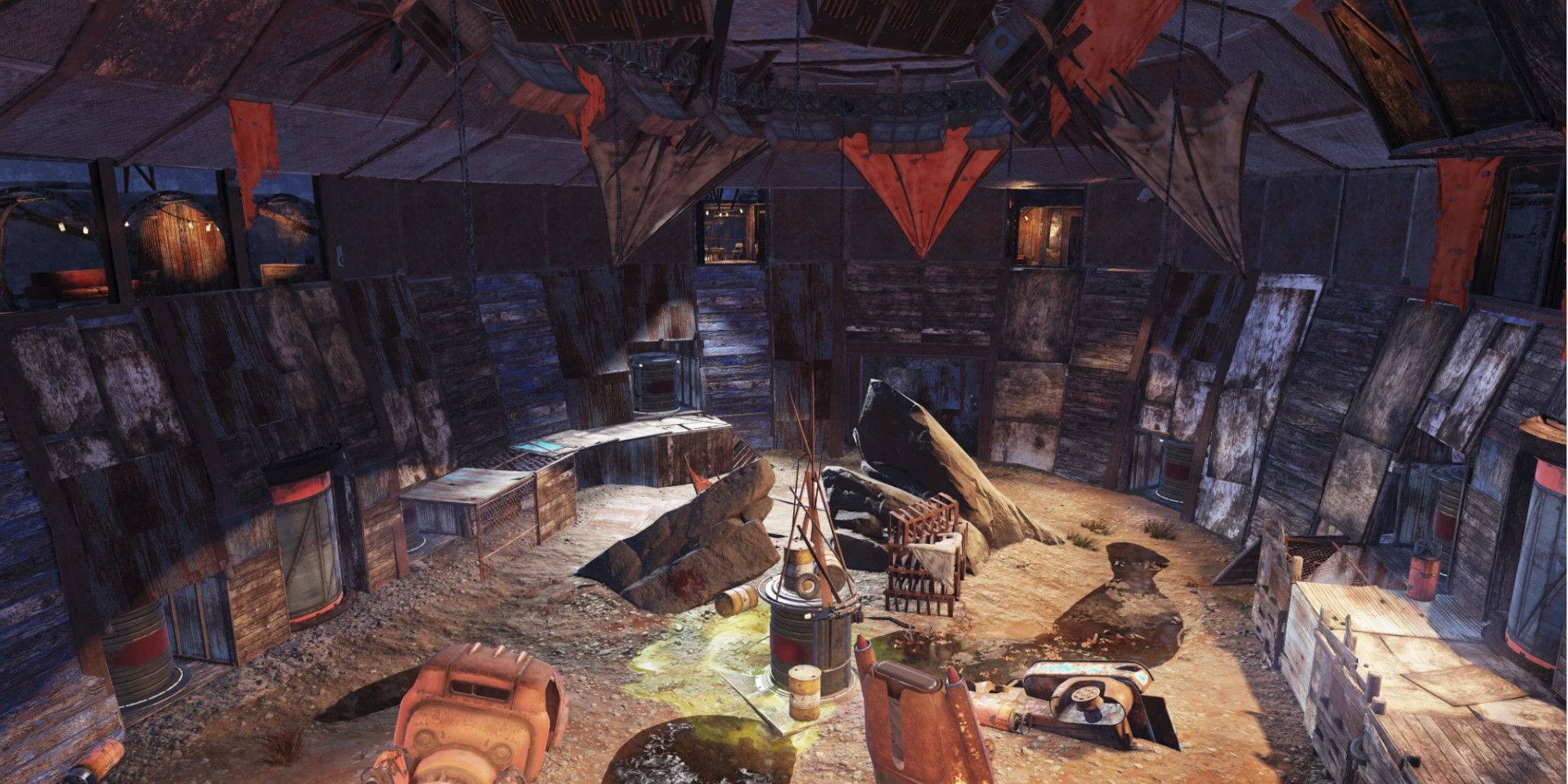 A hand-made gladiator arena in Fallout 76