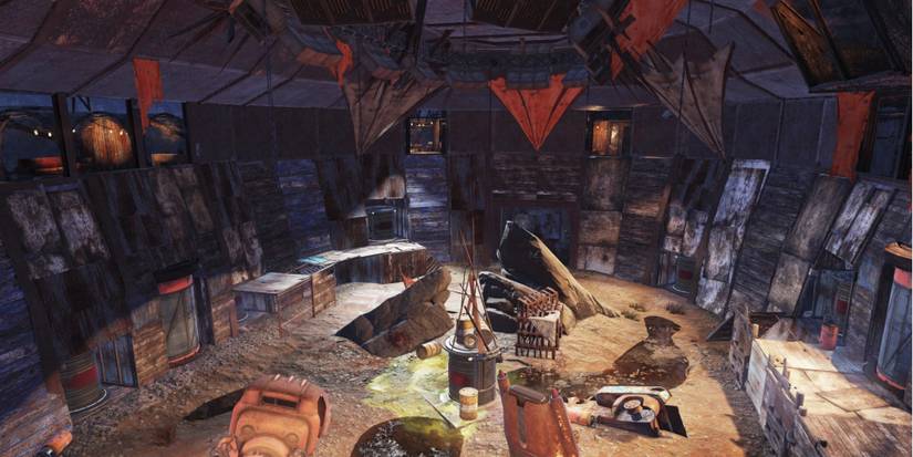 A hand-made gladiator arena in Fallout 76