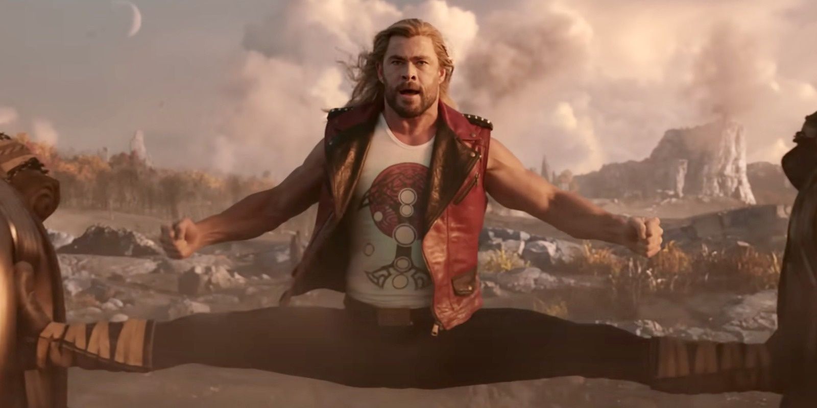 thor doing the splits