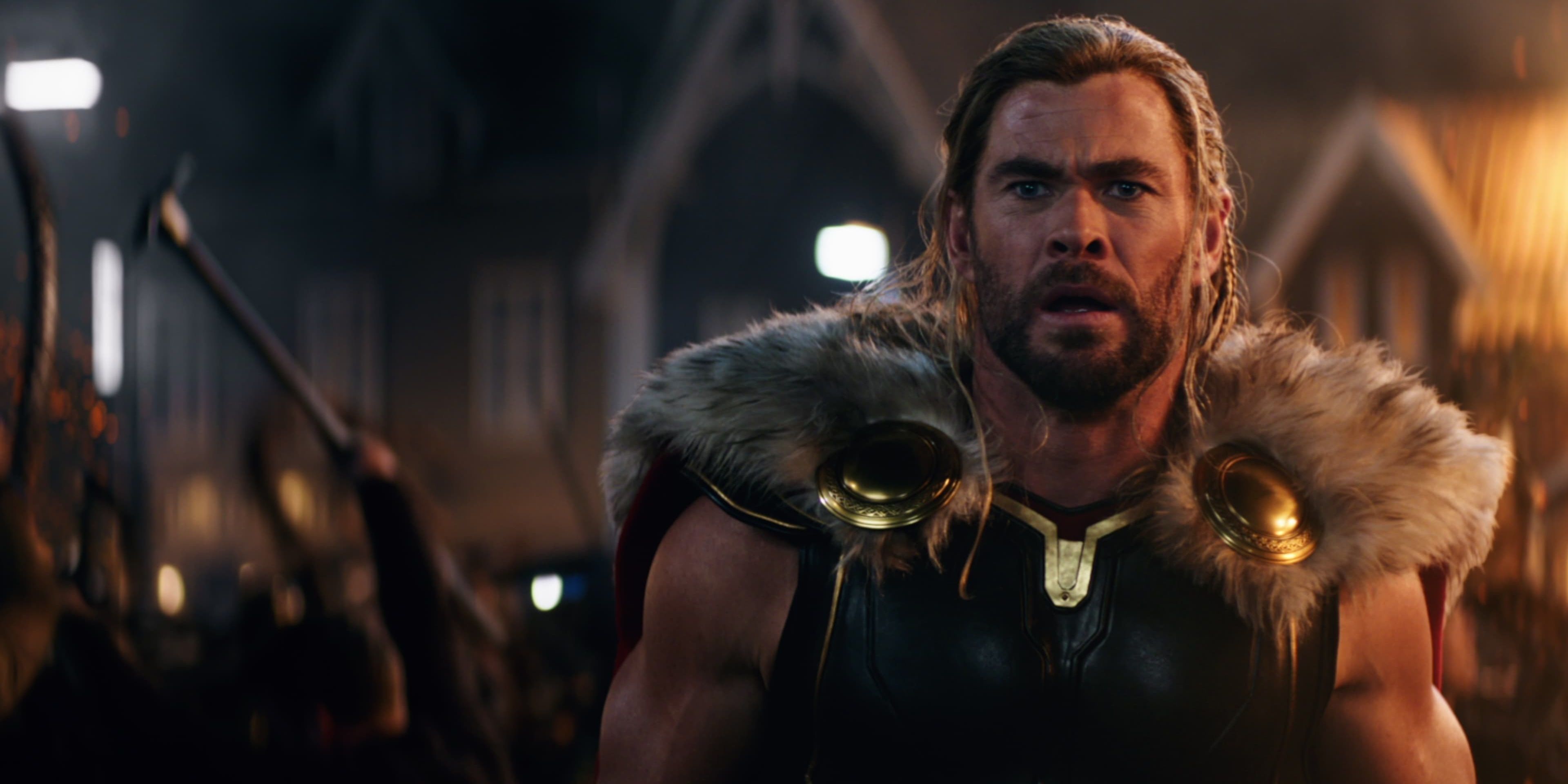 thor looking shocked in love and thunder