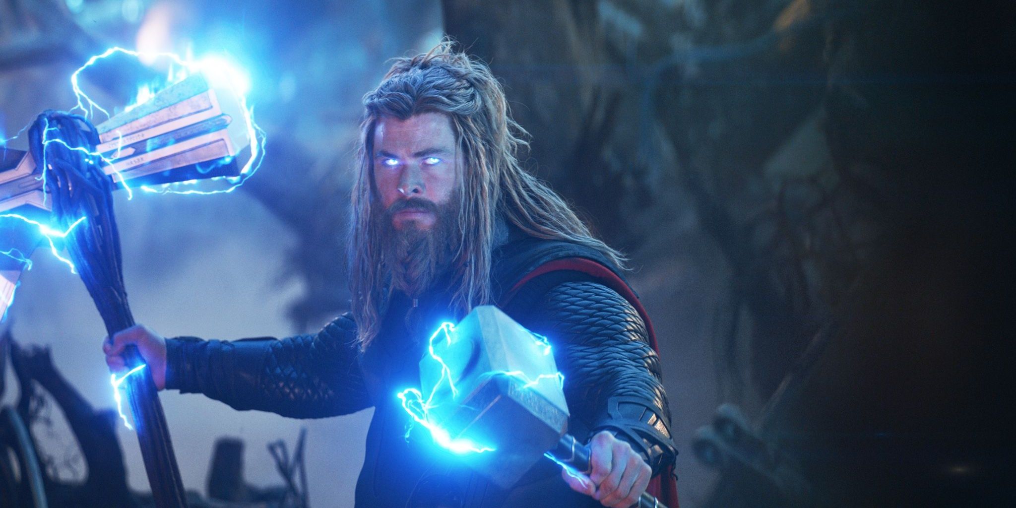 thor with mjolnir and stormbreaker