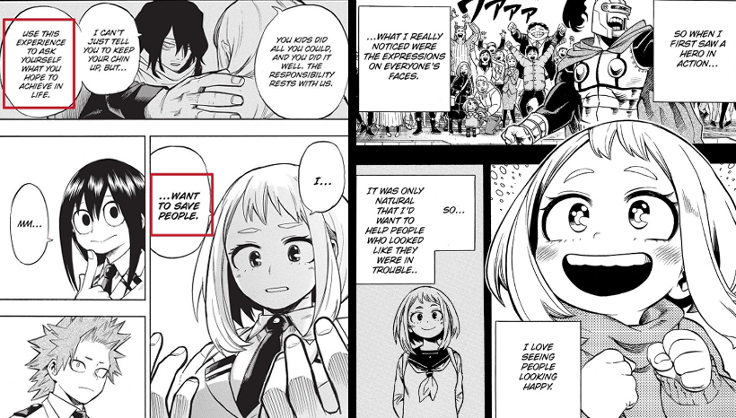 uraraka's motivations manga