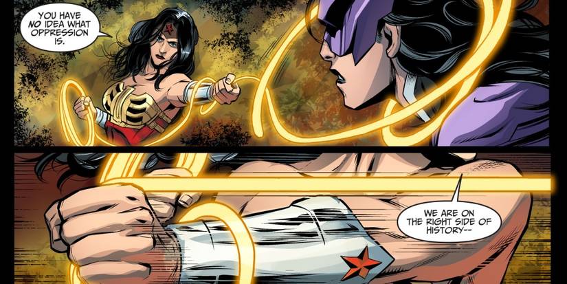 wonder woman killing huntress