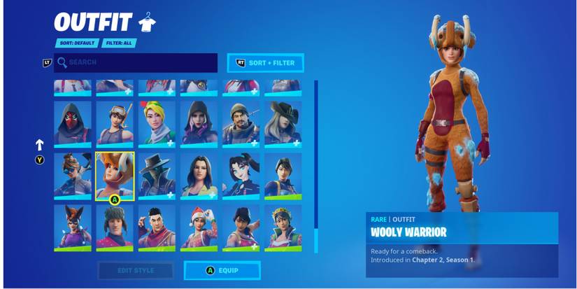 wooly warrior character skin in fortnite