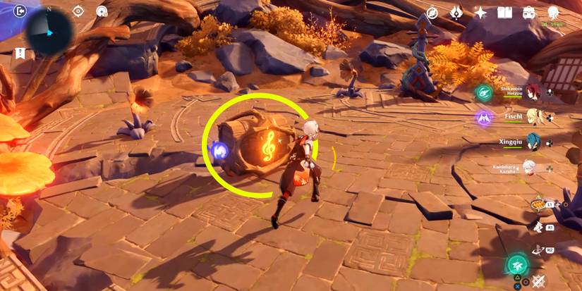 xinyan domain fourth chest location in genshin impact