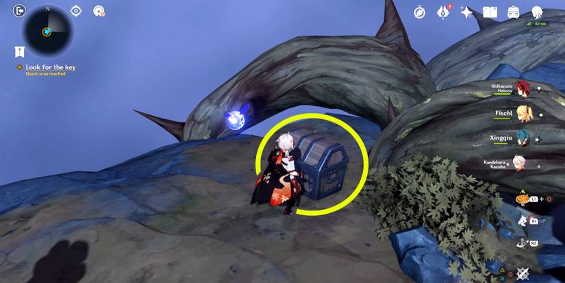 xinyan domain second chest location in genshin impact