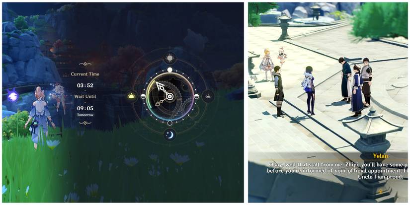 yelan having a meeting in genshin impact