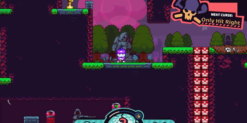 Playing a round of golf in Cursed to Golf