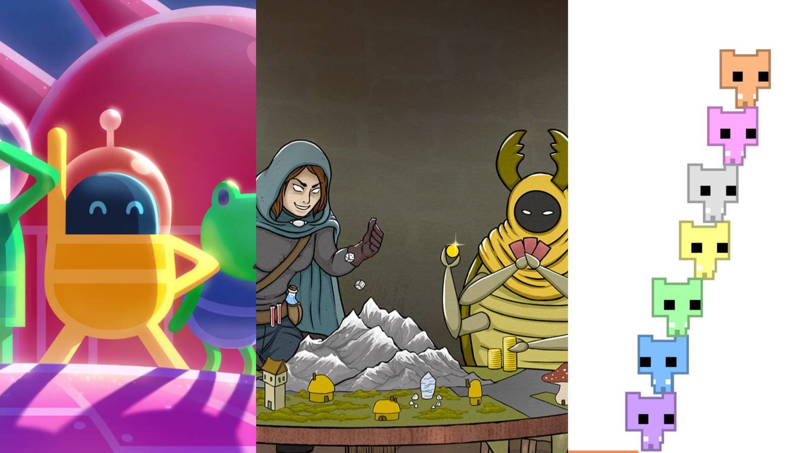 Characters in Lovers In A Dangers Space Time, Light Fingers and Pico Park