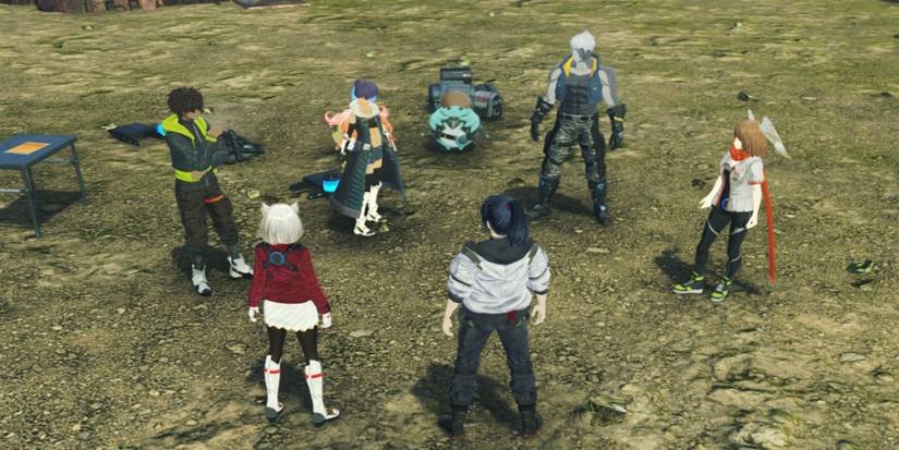 A cutscene featuring characters in Xenoblade Chronicles 3
