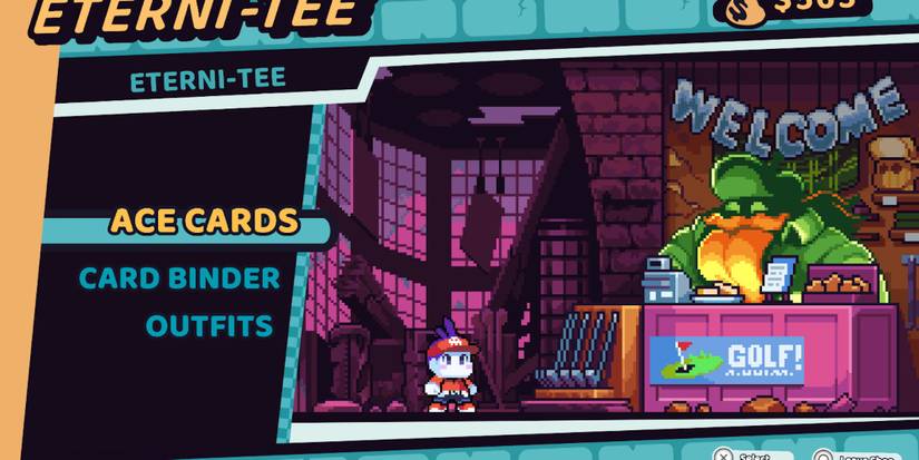 The shop in Cursed to Golf