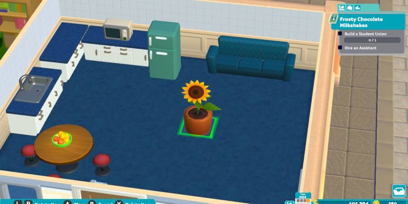 The sunflower in student lounge Two Point Campus
