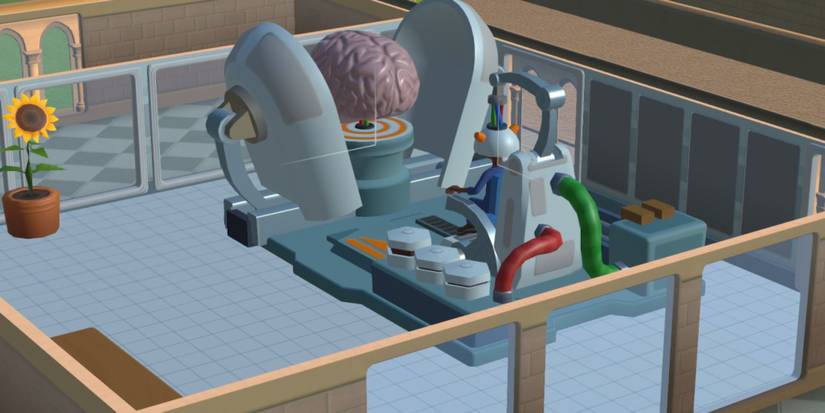 The training room in Two Point Campus