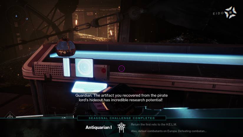 destiny 2 season of plunder seasonal challenge antiquarian 1 relic stand helm location guide