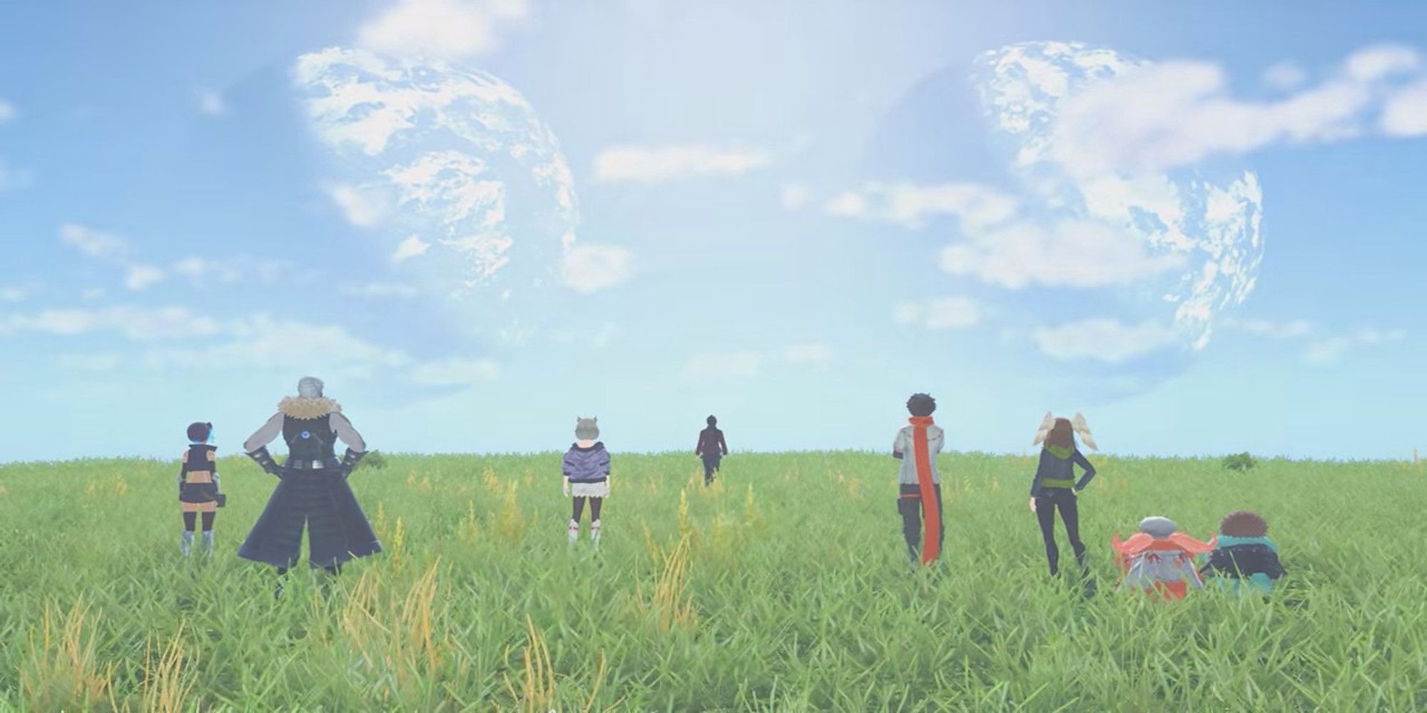 A cutscene featuring characters in Xenoblade Chronicles 3