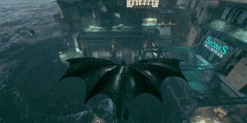 Flying around in Batman Arkham Knight