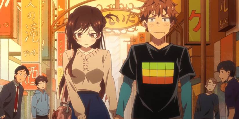 Chizuru and Kazuya are holding hands