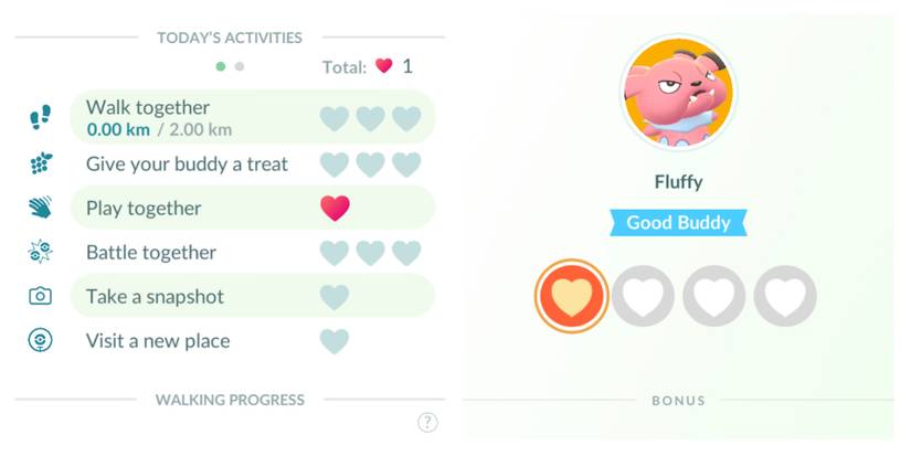 Pokemon go buddy system