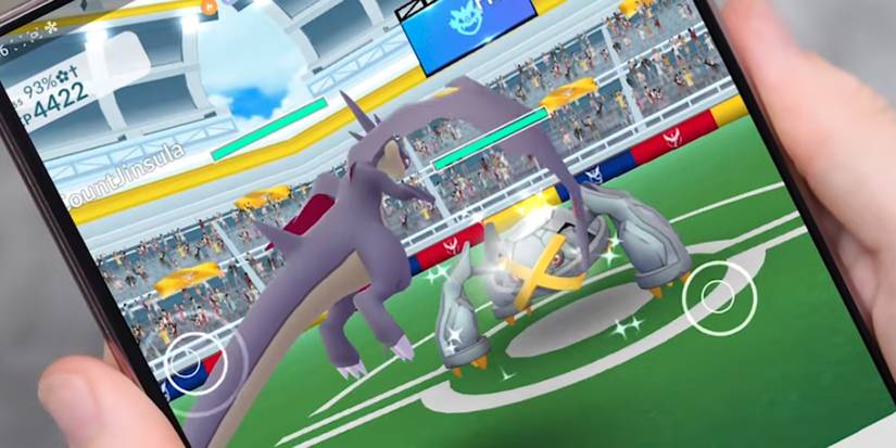 A Mega Evolved Pokemon in Battle