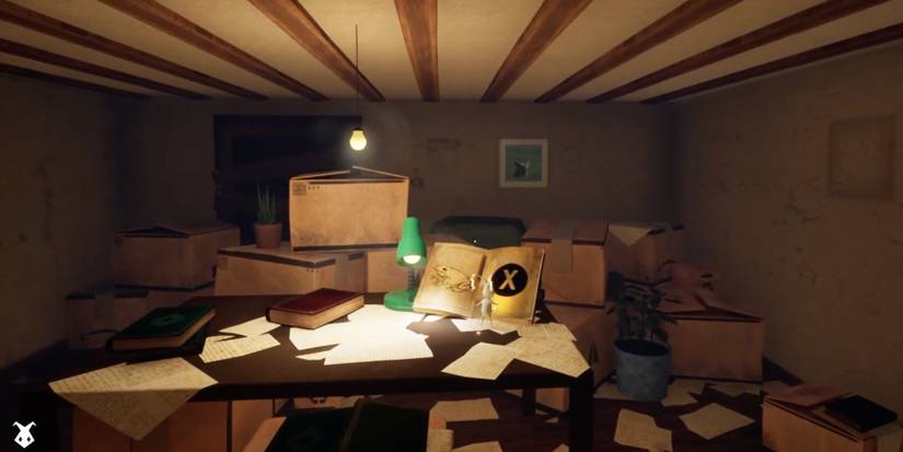 A Tale of Paper: Refolded - Frog form - Player unlocks the frog form for Line