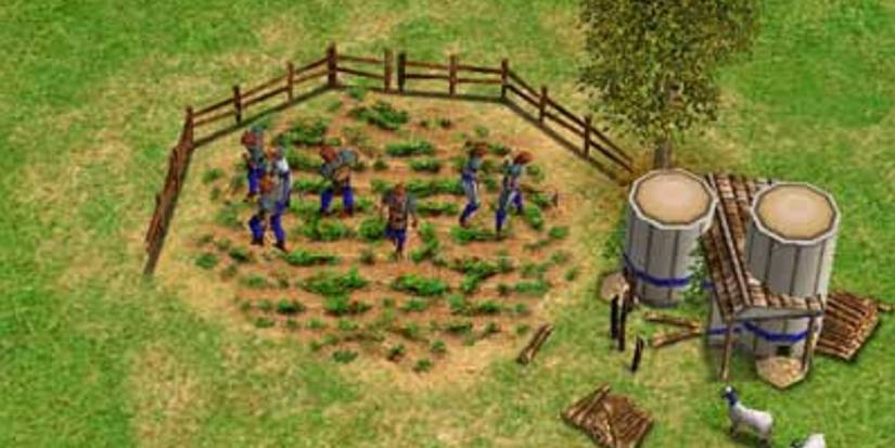 Villagers Farming In Age Of Mythology