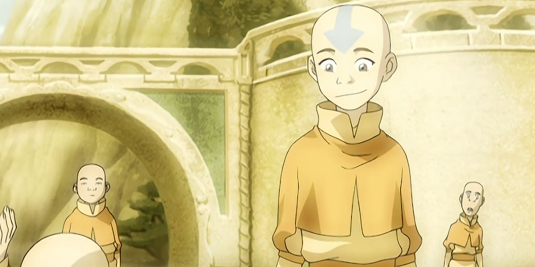 Aang as a child in the Last Airbender