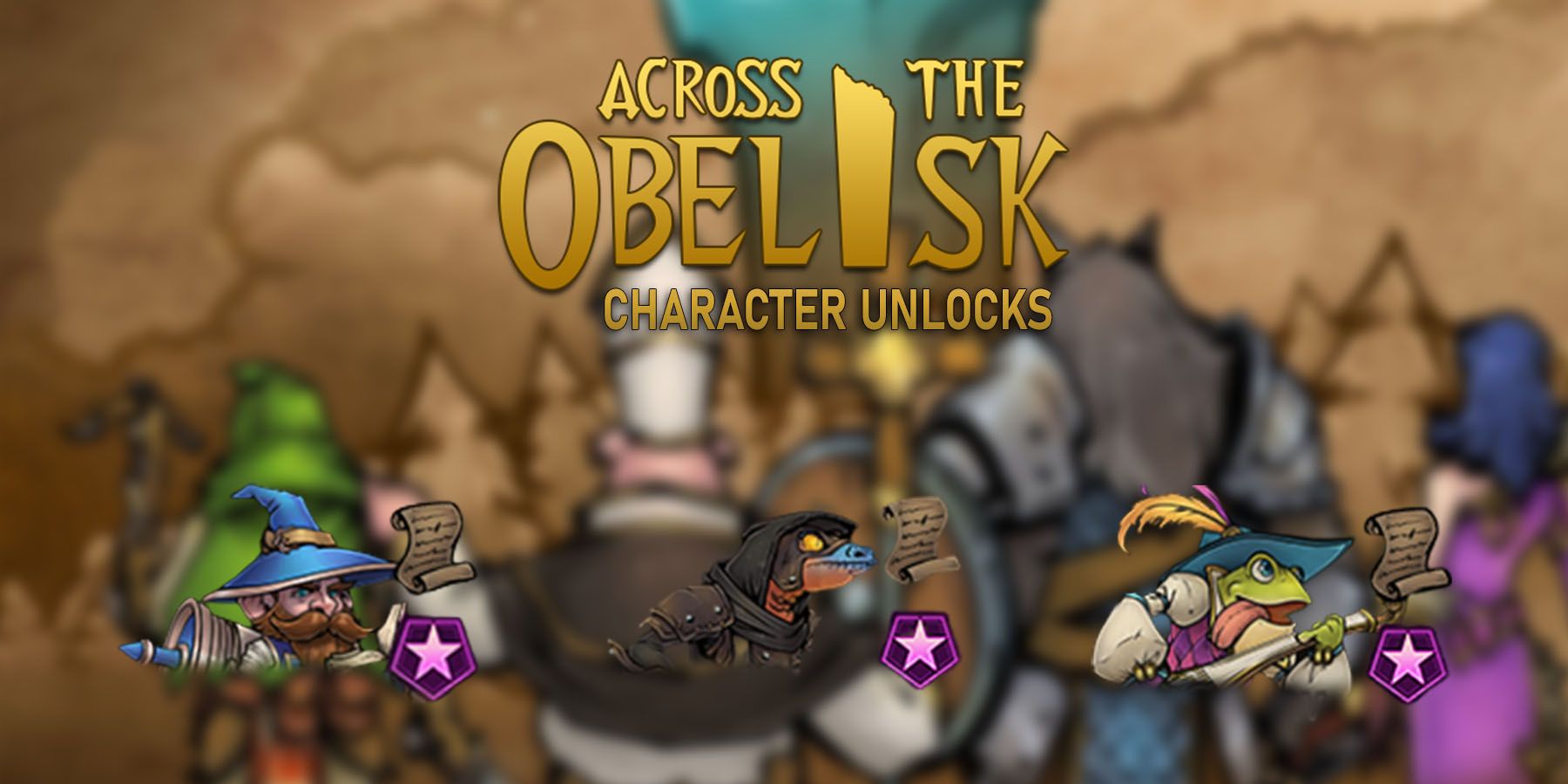 Across The Obelisk - Character Unlocks Guide Header Image