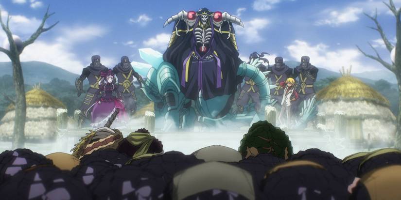 Ainz Speaks to Cocytus and the Lizardmen - Overlord IV Episode 5