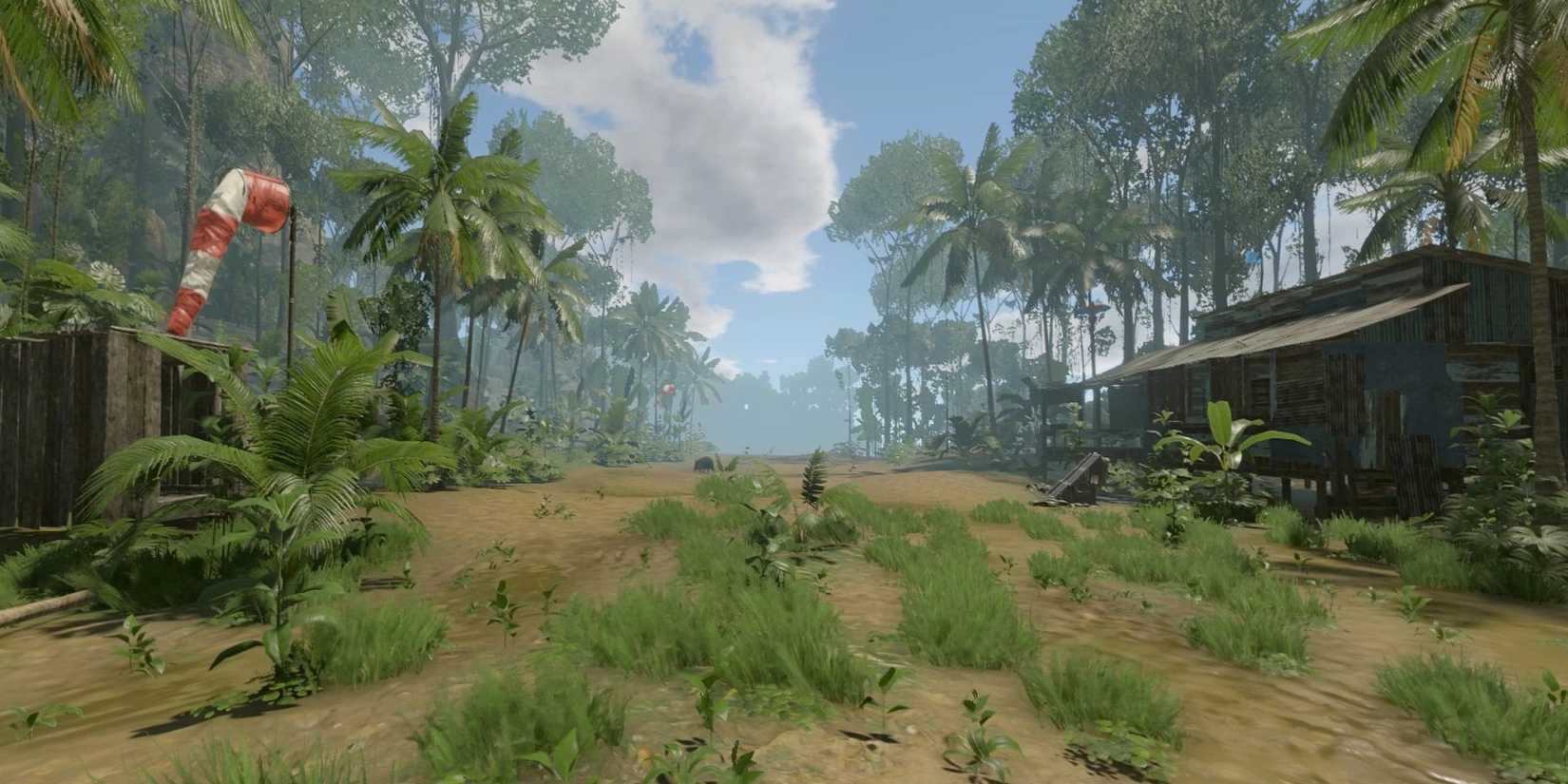 The Airport location in Green Hell, it is a clear opening from the trees