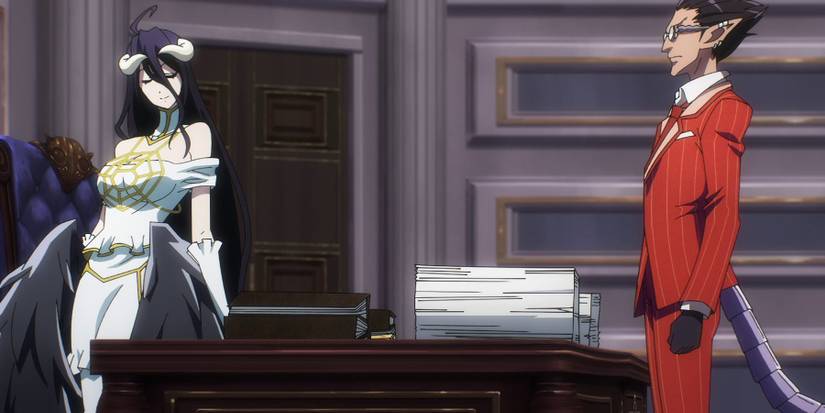 Albedo and Demiurgos Converse - Overlord IV Episode 5