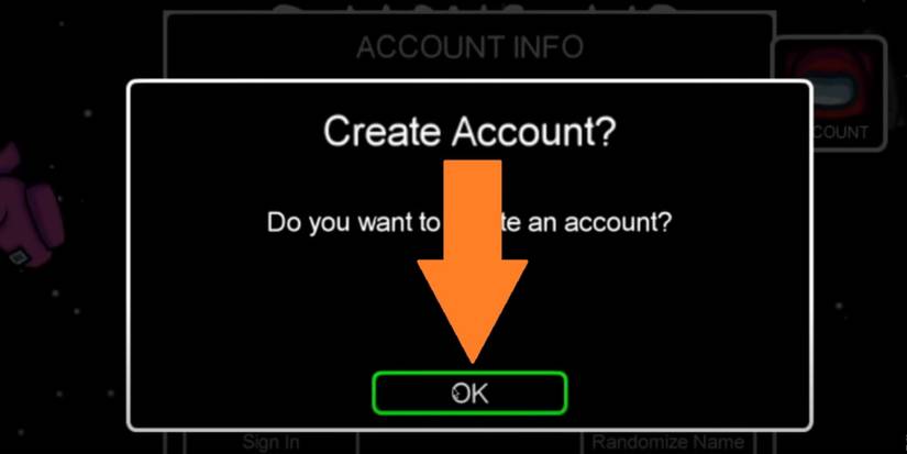 Among Us Hitting The OK Button