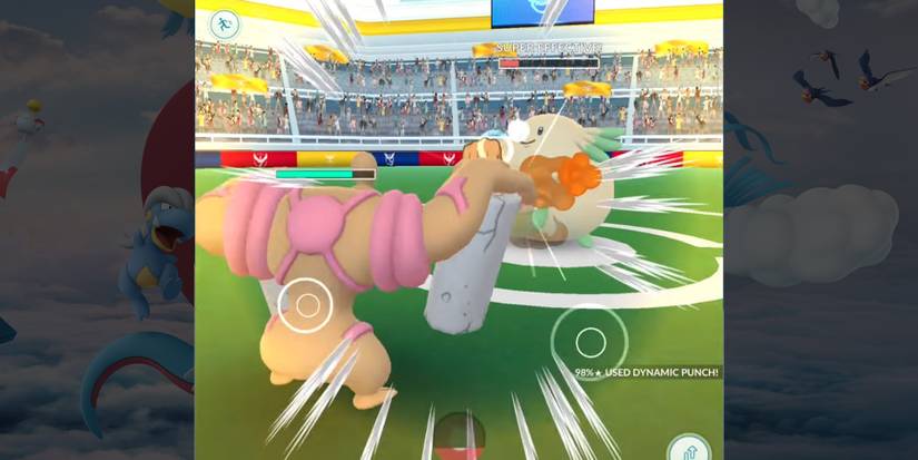 An Attacker using a powerful attack against Blissey